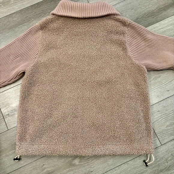 Varley Ardley Zip Through Boucle Sherpa Sweater Size Large - Picture 4 of 15
